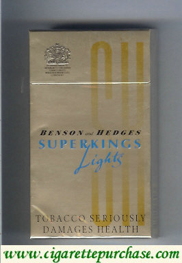 Benson and Hedges Superkings Lights cigarettes